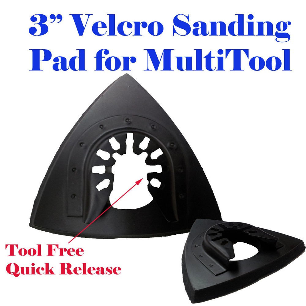 2x 3" Oscillating Multi Tool Sanding Pad wood working Quick Release arbor