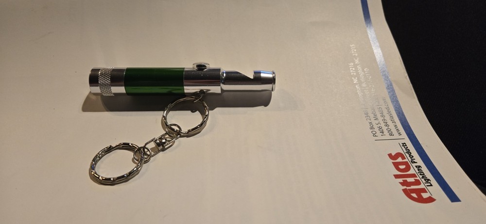 Tactical Survival High Frequency Whistle With LEDFlashlight And Compass Keychain