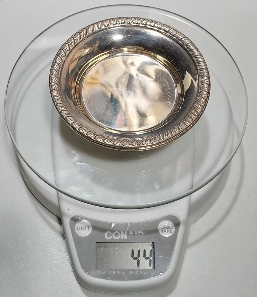 Pair Sterling Silver Butter Pats, No Monograms