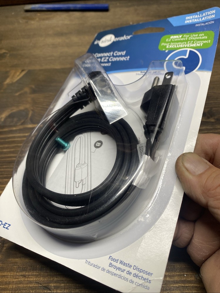 InSinkErator Garbage Disposal EZ Connect Power Cord 3' CRD-EZ