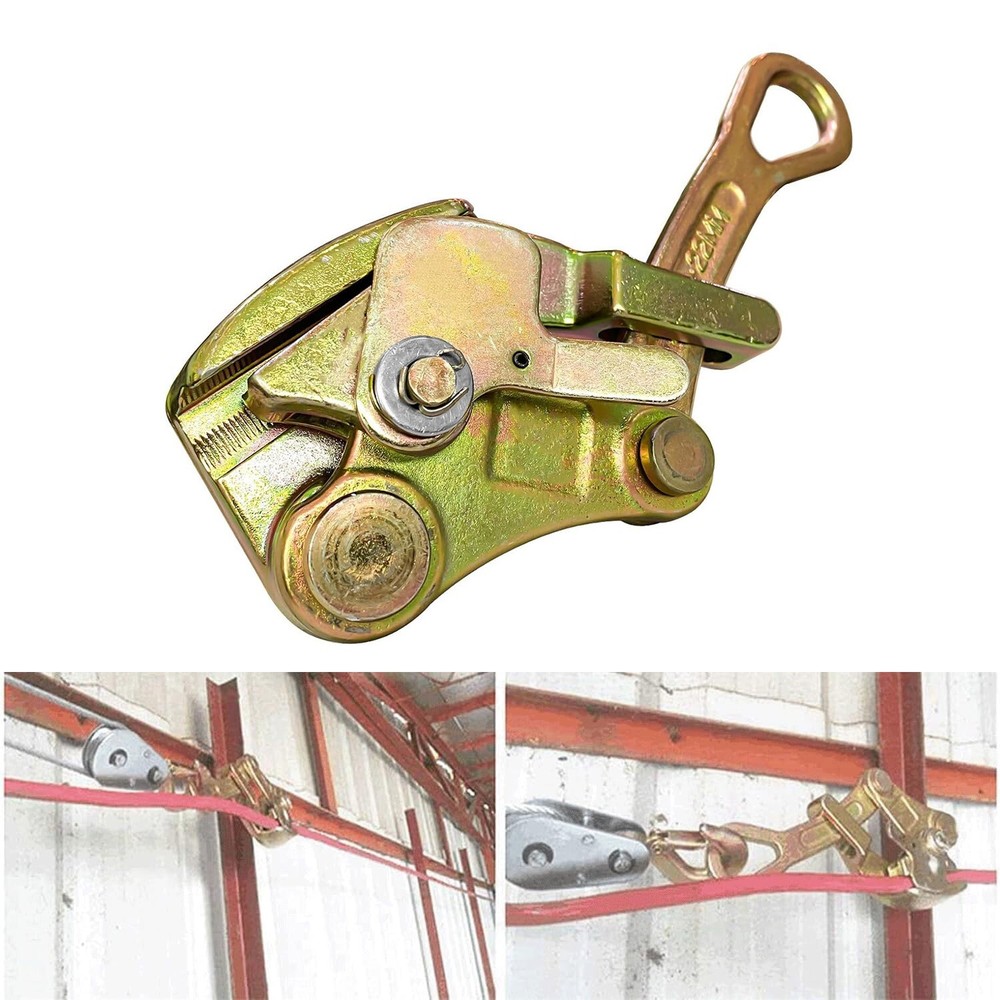 2 Ton Alloy Steel Multifunctional Cable Wire Rope Haven Grip Pulling Puller Tool