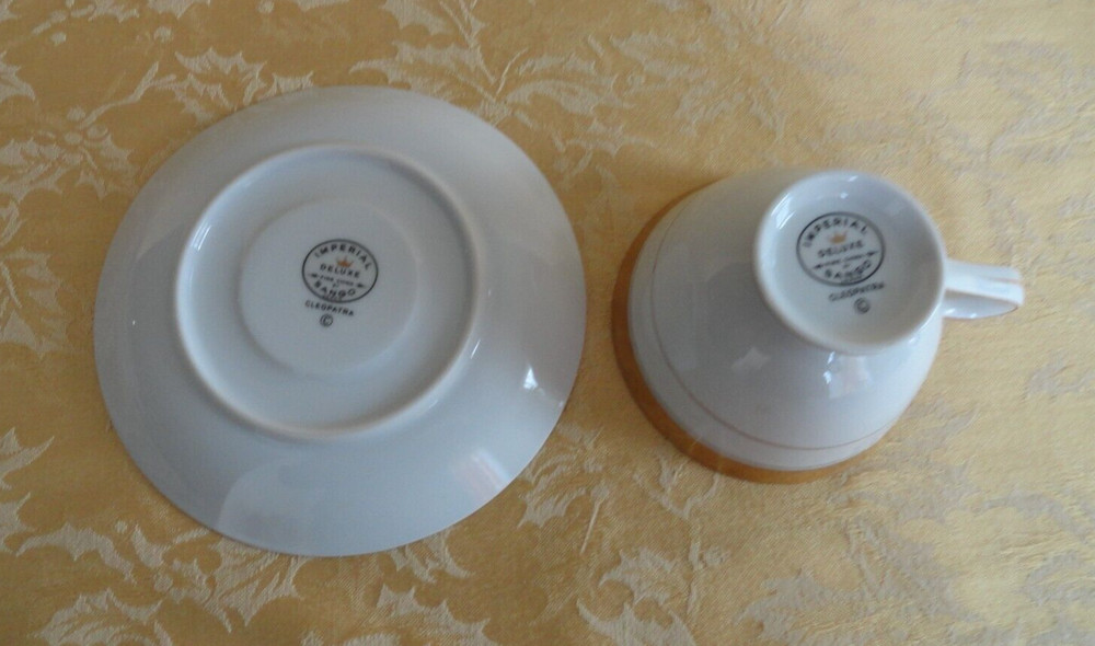 7Pcs Imperial Deluxe Sango Fine China Cleopatra Pattern Dinner Place Setting