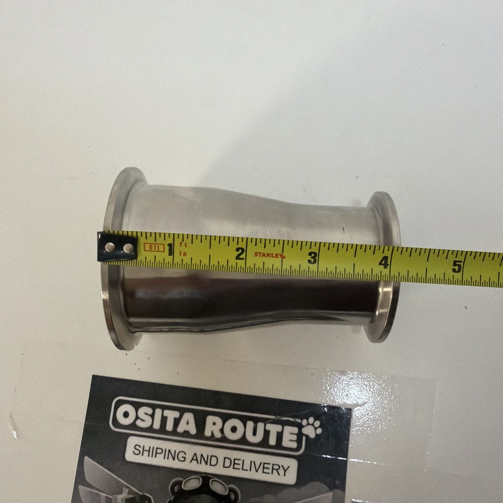 STAINLESS STEEL CONCENTRIC REDUCER 1.85" X 2.35"