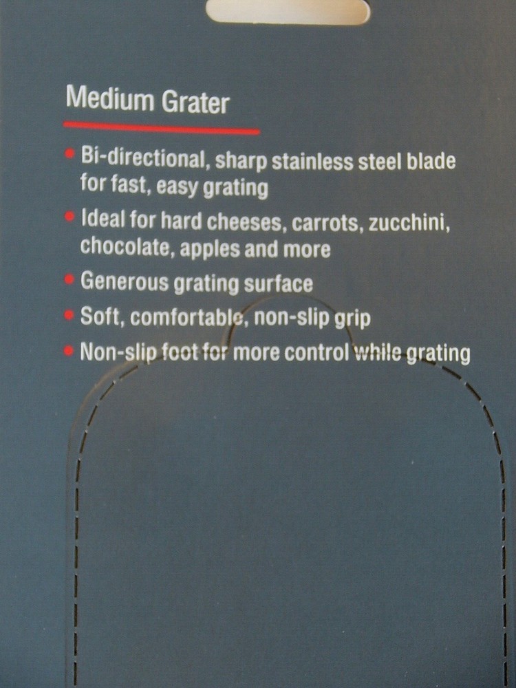 OXO SOFT WORKS MEDIUM GRATER NEW AUTHENTIC