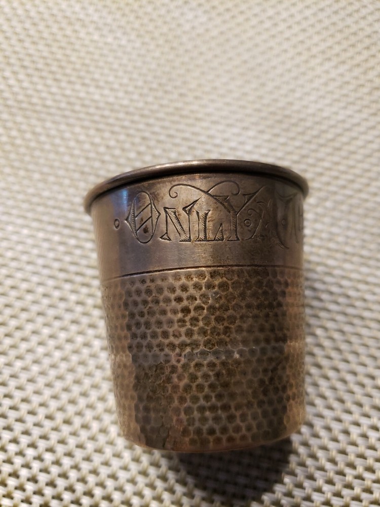 Webster Only a Thimble Full Sterling Silver Shot Glass Jigger