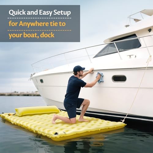 Inflatable Floating Mat/Raft/Dock/Platform, Float with Non-Slip Wave Pattern