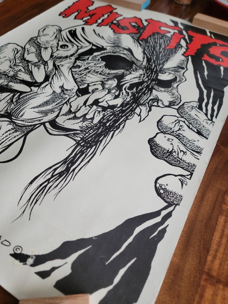 Misfits Evil Eye Pushead Poster 1987 Zed Records