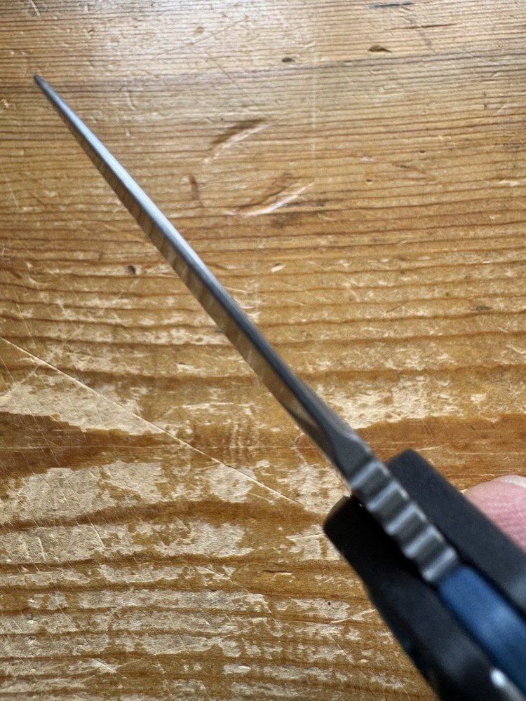 Kershaw Kapsule Manual Open Sliding Button Lock Single Edge Spear Point Blade
