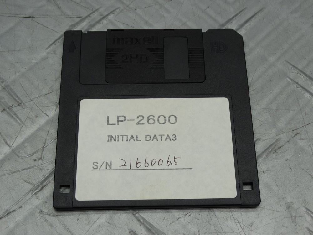 Noritsu Laser Printer LP-2600 Initial Data3 Floppy Disk Authentic