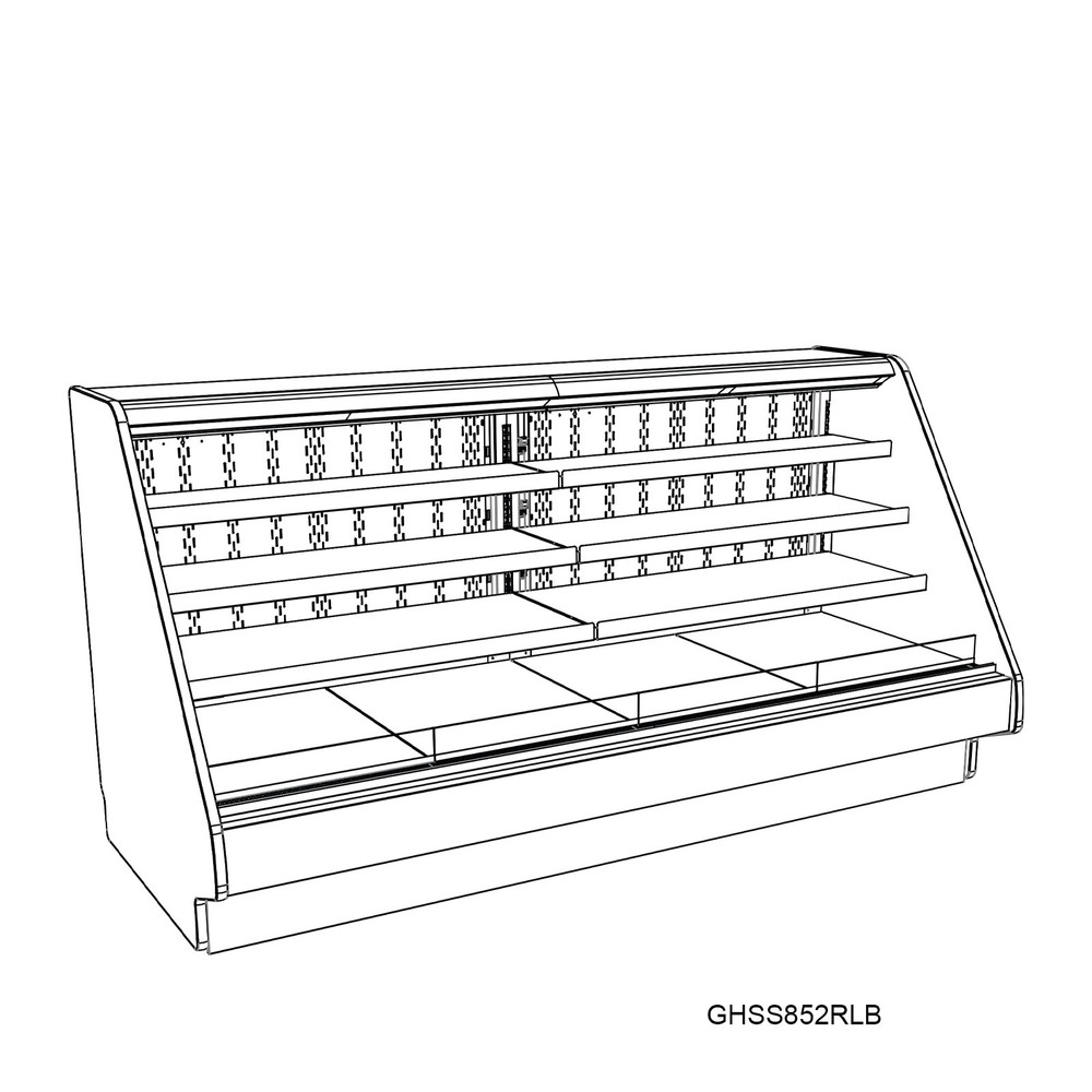 Structural Concepts GHSS552RLB (FLAT) Self-Serve Refrigerated Display Case
