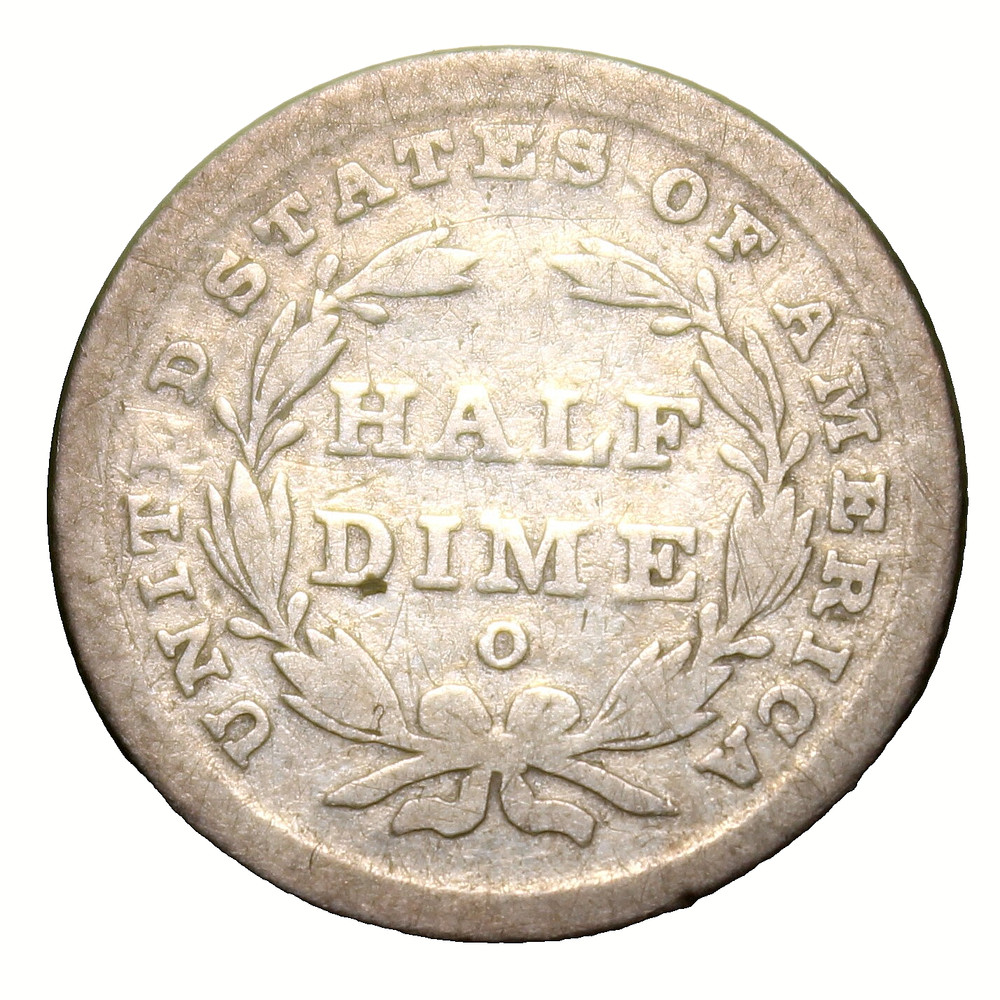 1839 O Seated Liberty Half Dime - Fine !!