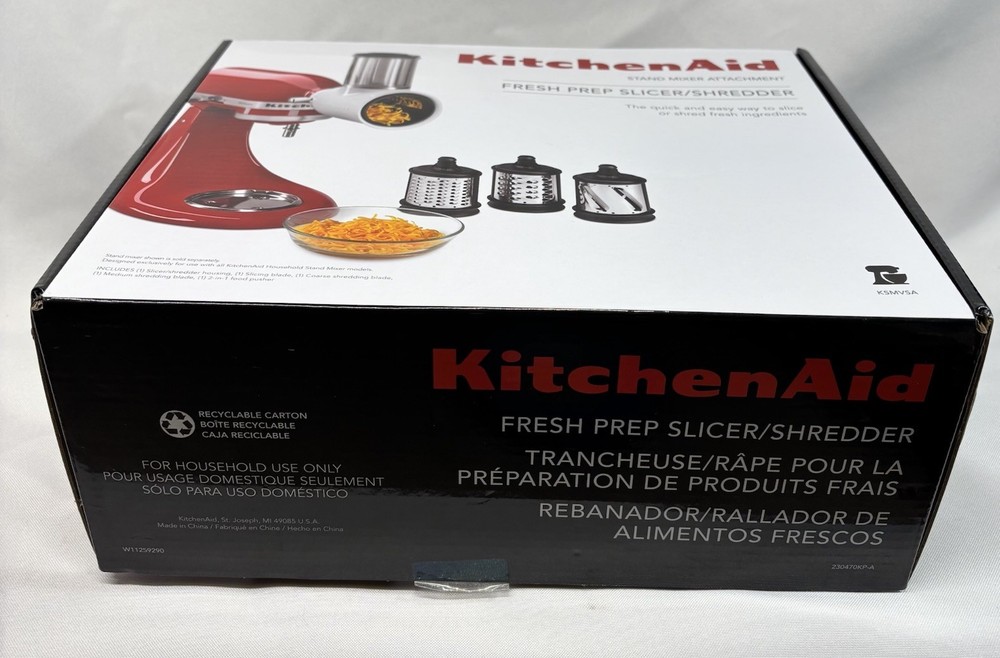 KitchenAid KSMVSA Fresh Prep Shredder Attachment - White