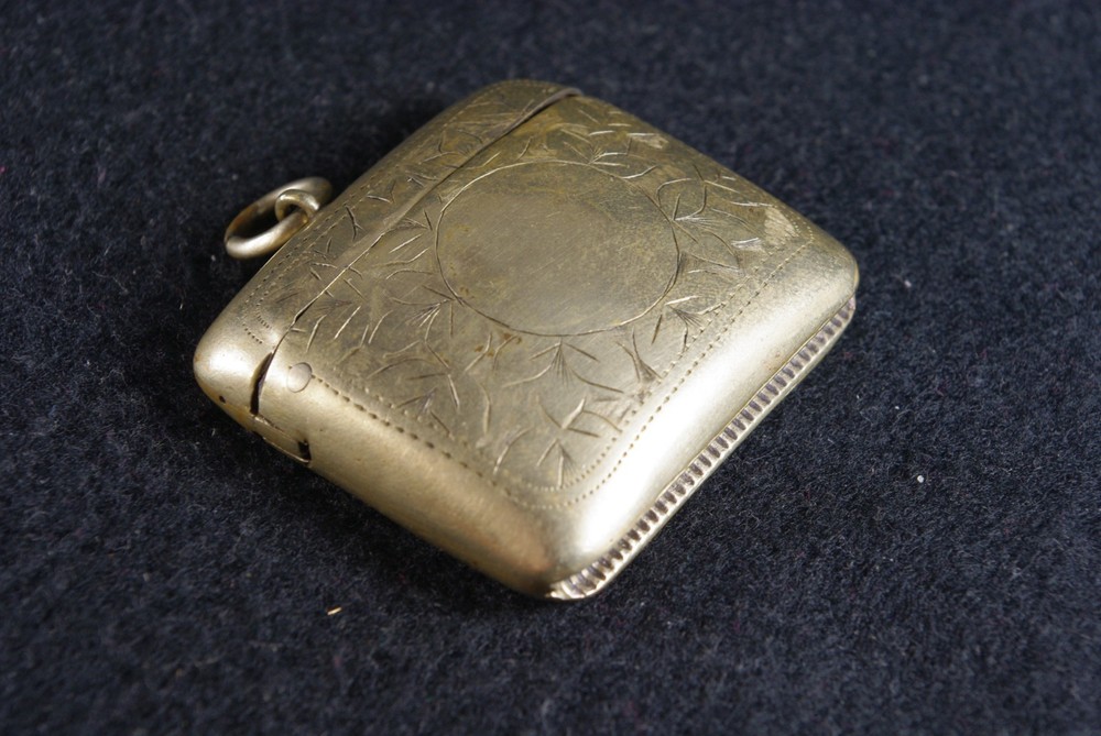 Antique Matchbox Case Rare (№09)