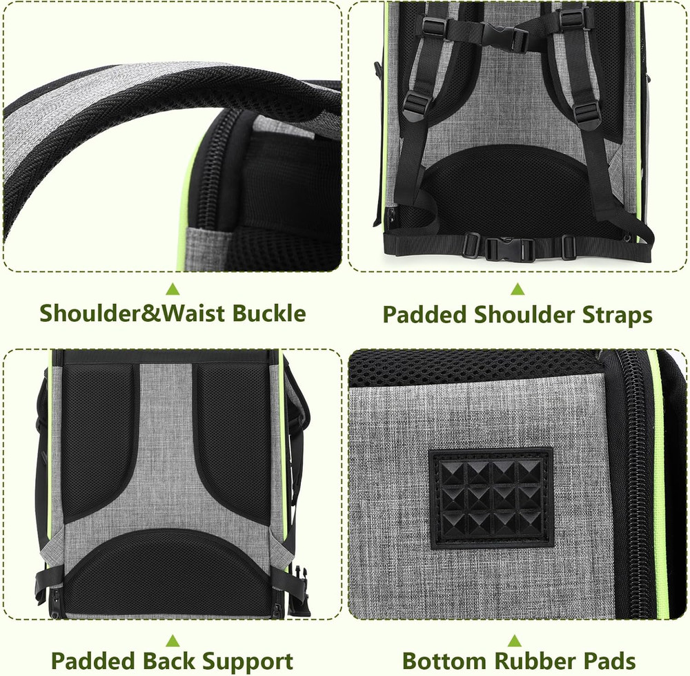 Bird Carrier Backpack, Parrots Bird Backpack with Visible Window, Adjustable Hei