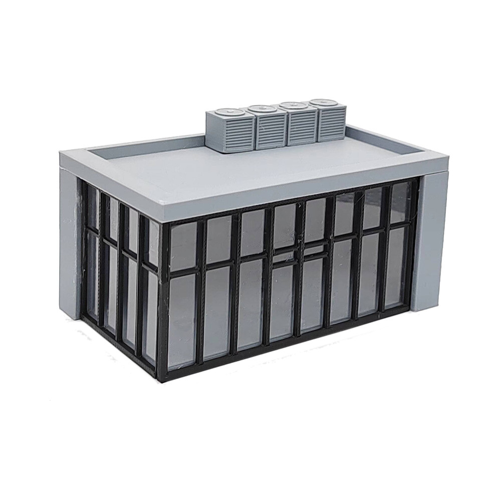Outland Models Modern Commercial Box Building Corner Stackable 1:87 HO Scale