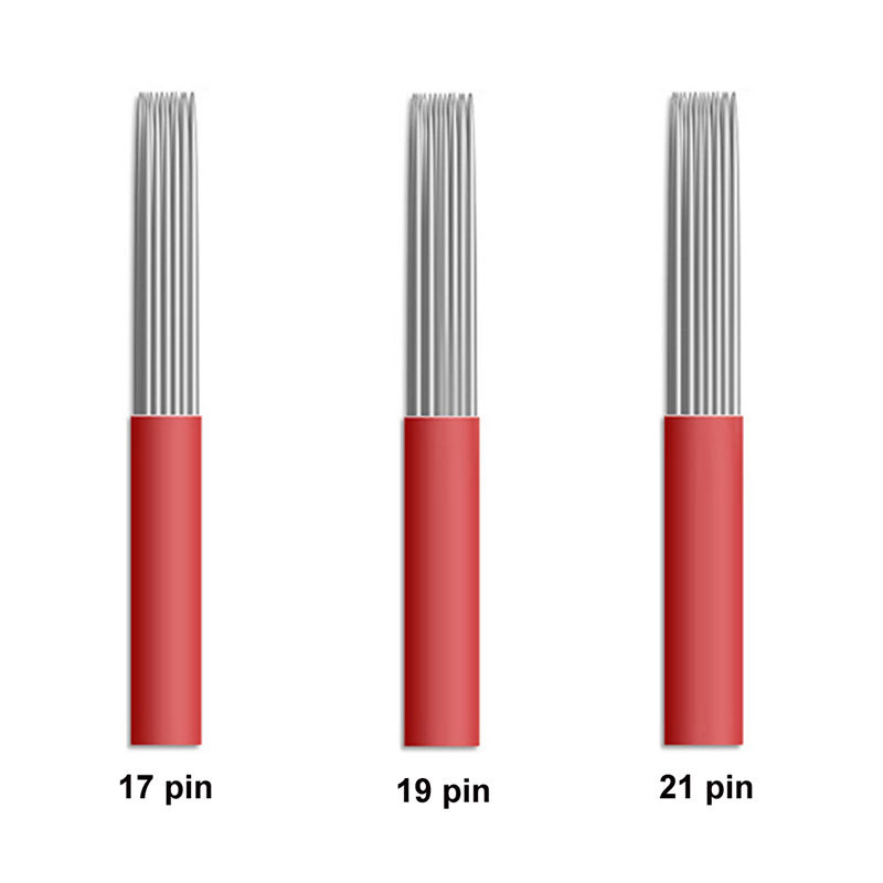 Microblading Permanent Manual Makeup Eyebrow Tattoo Blade Round 17/19/21 Needles