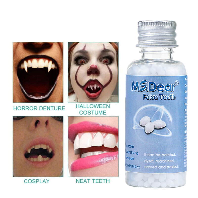 Temporary Tooth Repair Kit Temp Dental Repair Replace Missing Teeth DIY Moldable