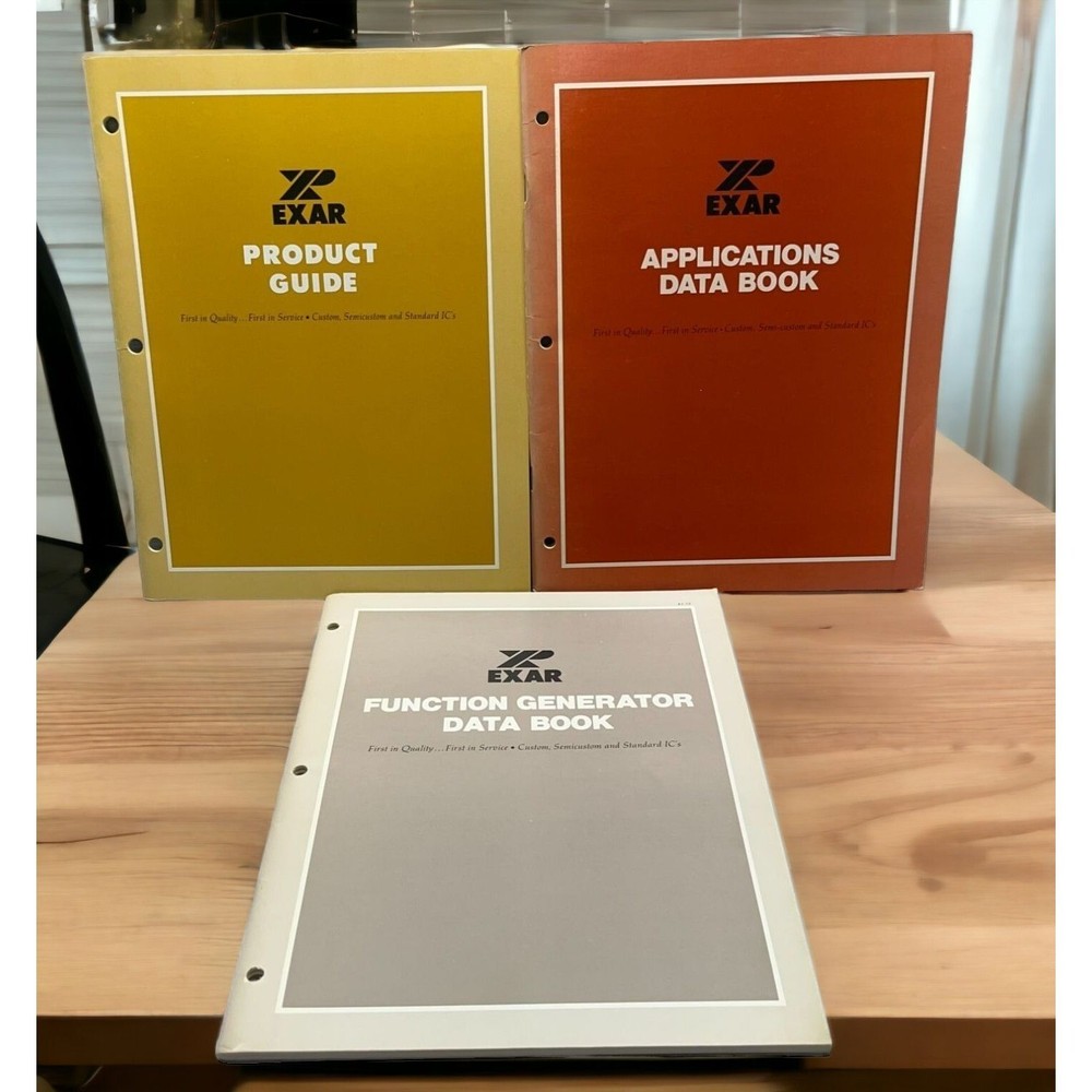Exar Product Guide Applications and Function Generator Data Books Vintage 1970s