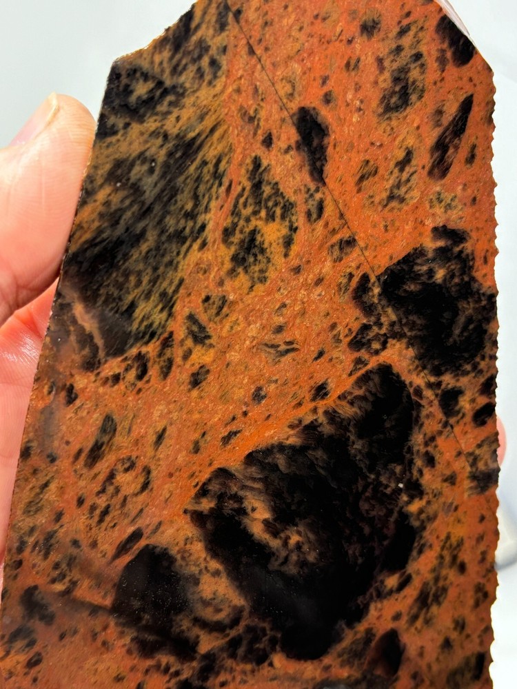Meca Obsidian aka Mahogany Slab Lapidary Cabbing Knapping Combo ship