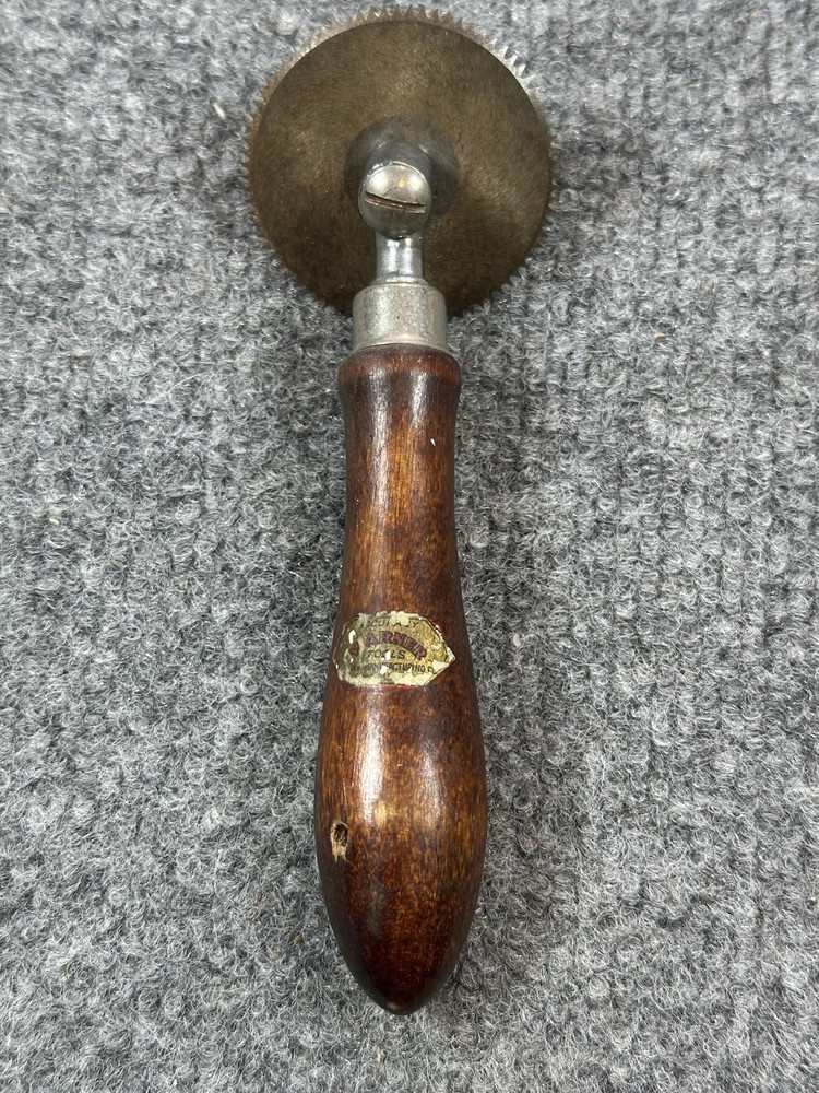 Vintage Accuracy Warner Tools Manufacturing Sewing Pattern Marker Wood Handle