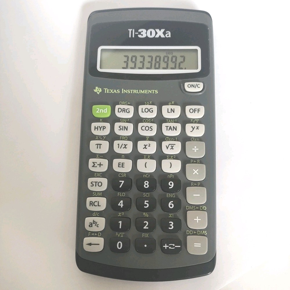 Texas Instruments TI-30Xa Scientific Calculator Tested Working Math Calculator