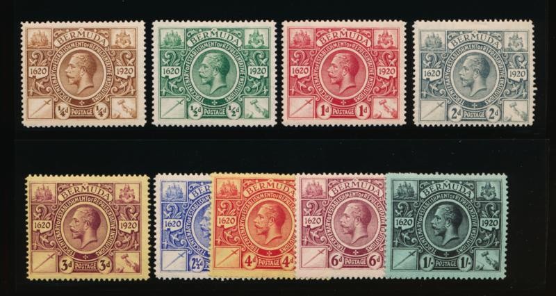 BERMUDA 71-79 MINT HINGED KGV