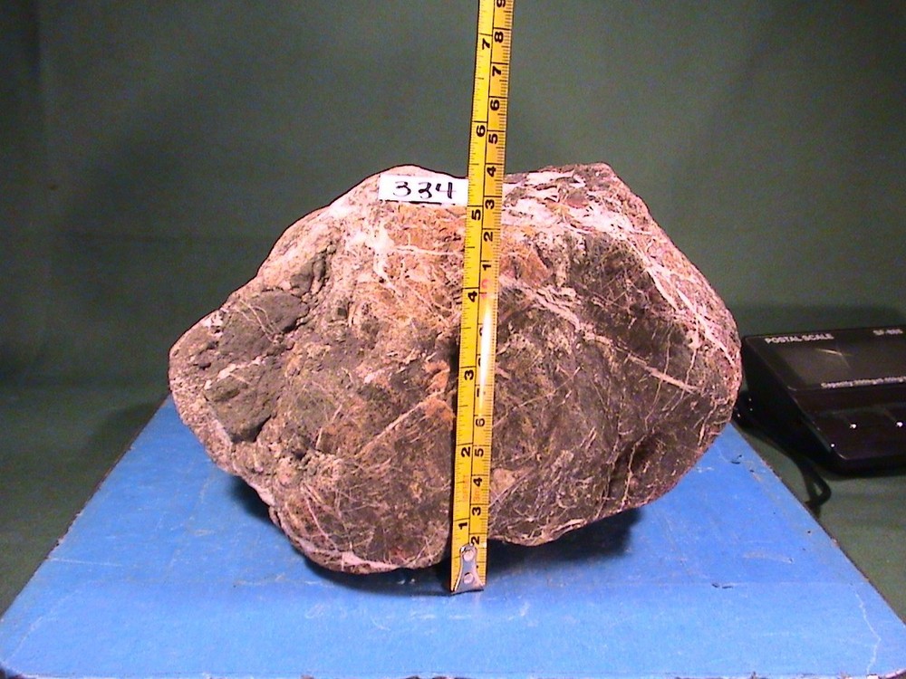 Chalcedony Black Lightning Jasper Agate, Lapidary Gemstone, 11 LBS, 2 OZ, #334
