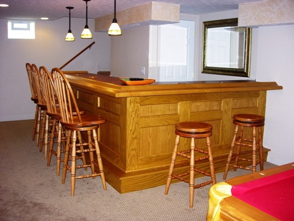 Custom Built Home Bar - Basement Pub