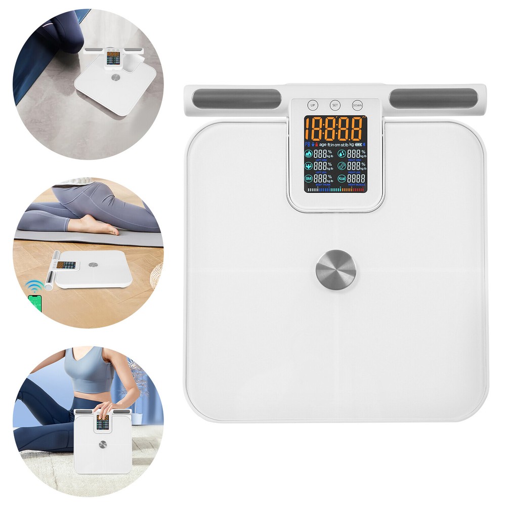 8 Electrode Smart Body Fat Scale with App - Body Composition Analyzer