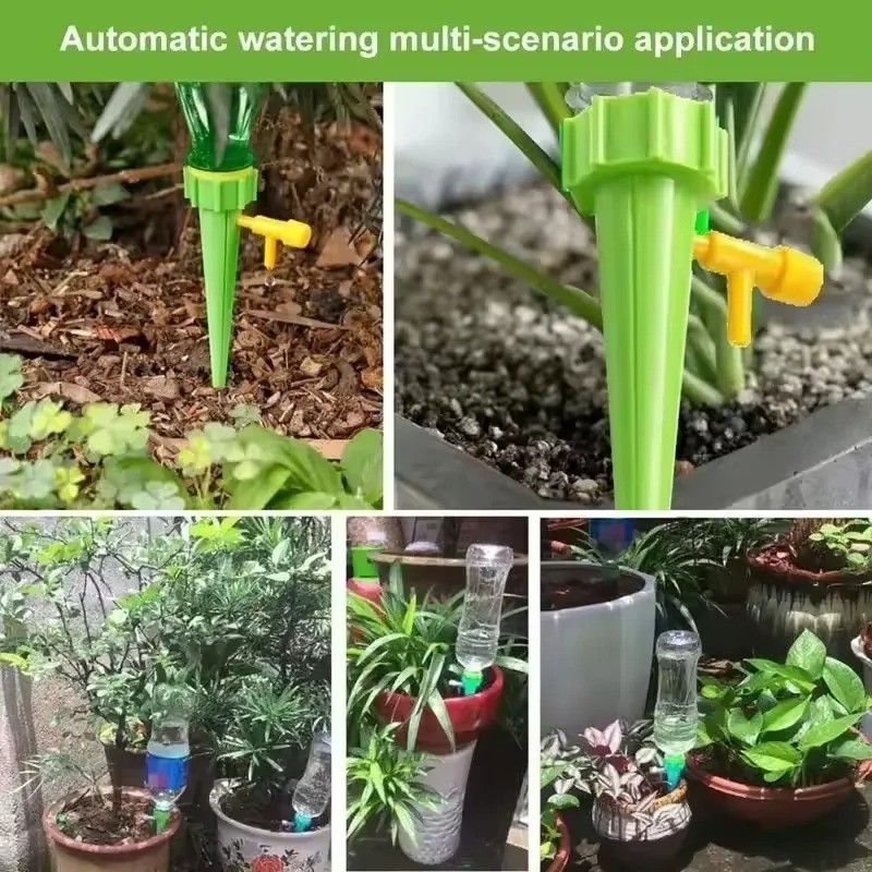 12Pcs Self Watering Spikes Automatic Irrigation Watering Drip System for Plants