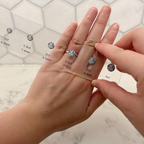 Diamond Sizer Shape Guide Size Kit – Engagement Ring Diamond Size and Shape