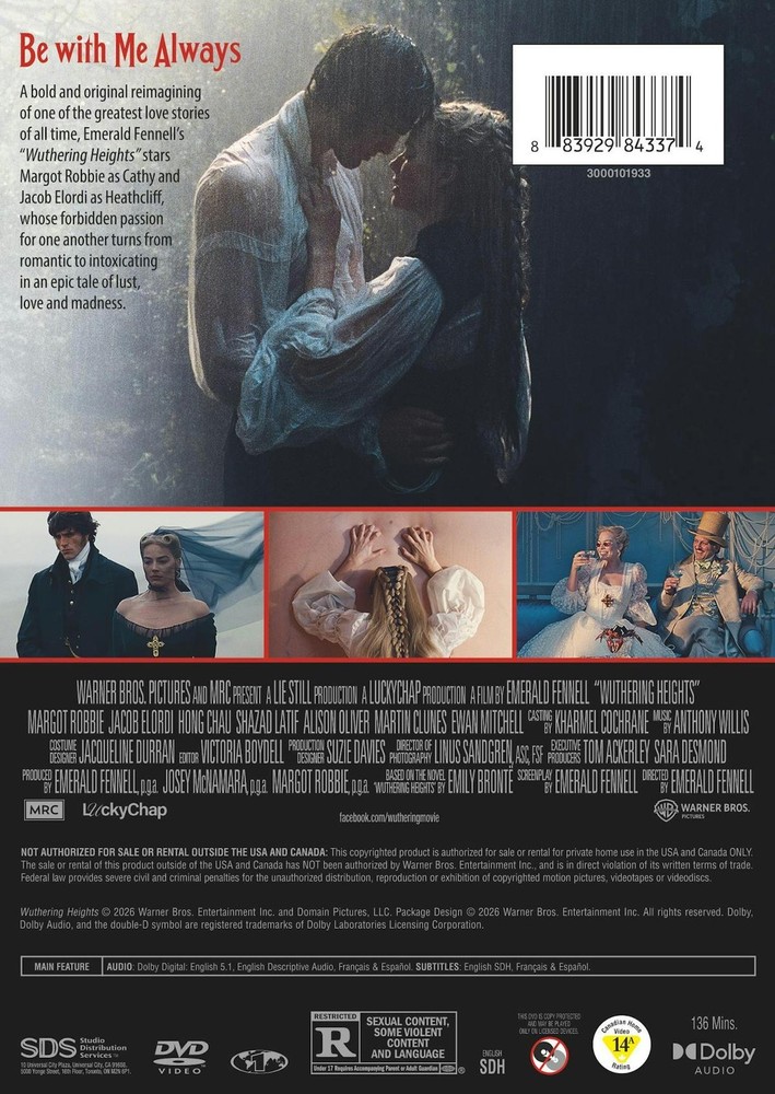 Wuthering Heights DVD NEW