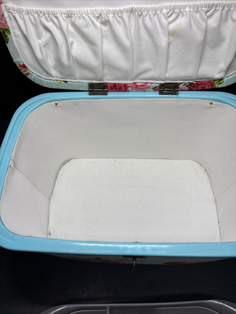 Vintage Sewing Box -Rose Pattern
