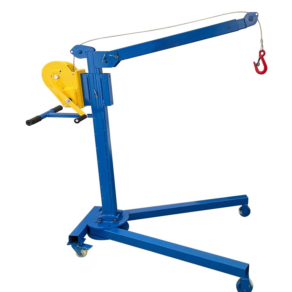 Folding Elevator 1100LBS Hand Lift Crane Hoist Winch