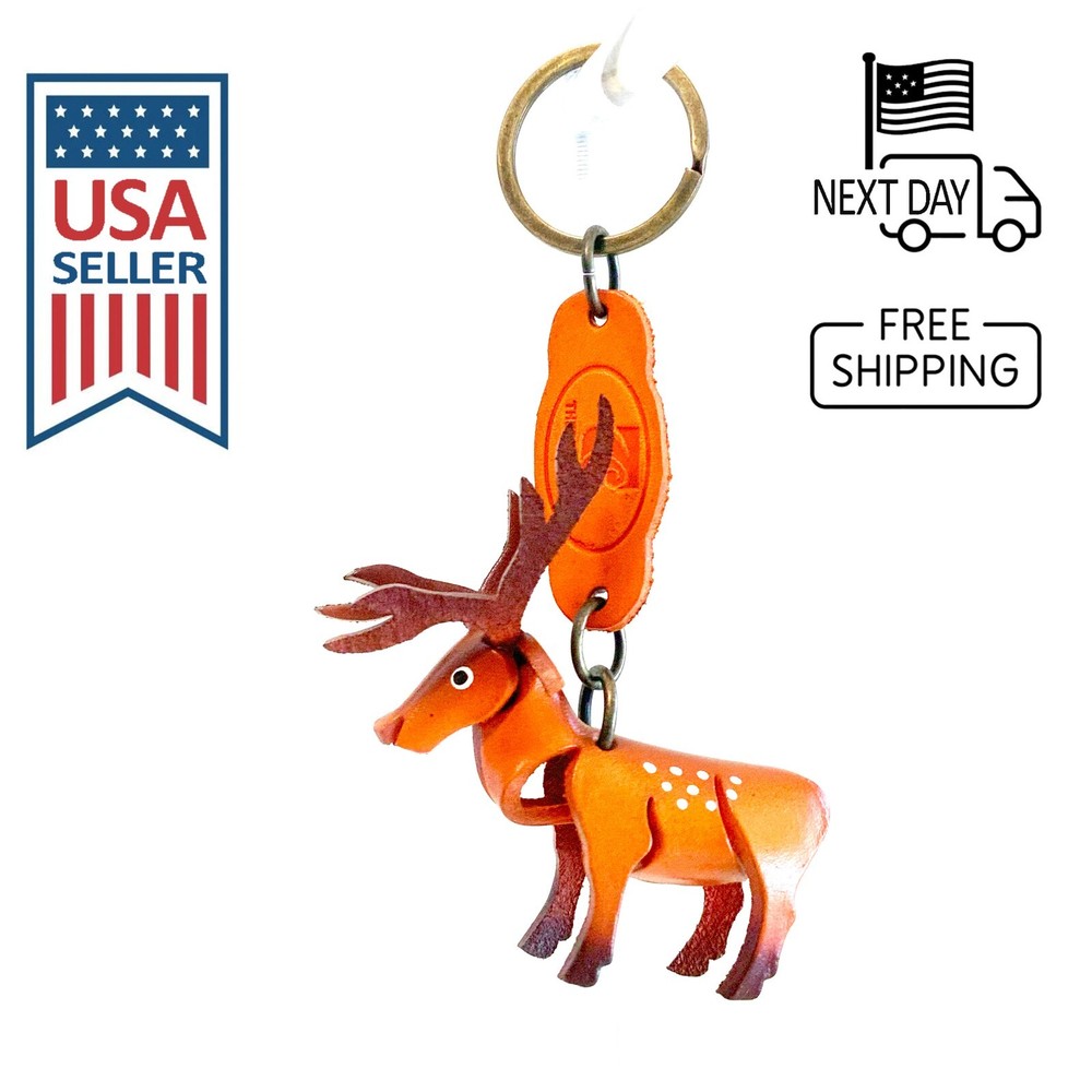 Sika Deer Handmade Leather Keyring