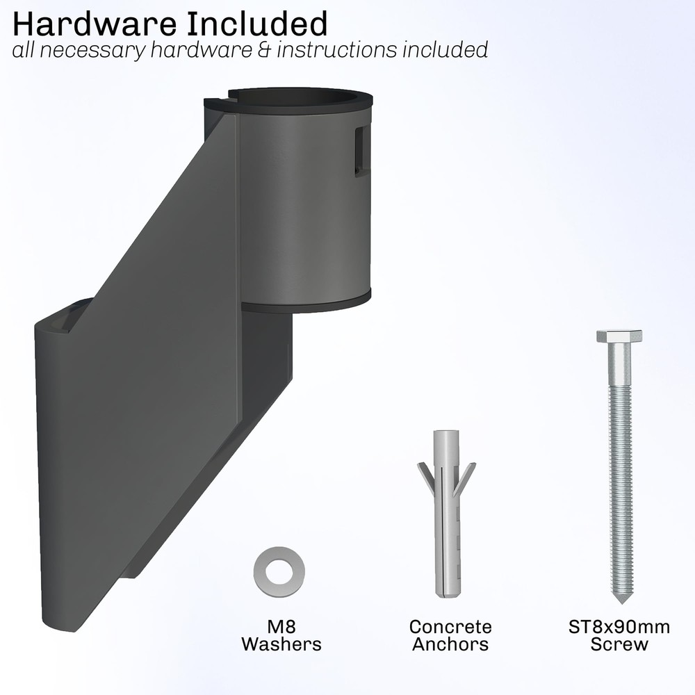 Low Profile Wall Mount Designed for Starlink Gen2 Internet Satellite Dish Gra...