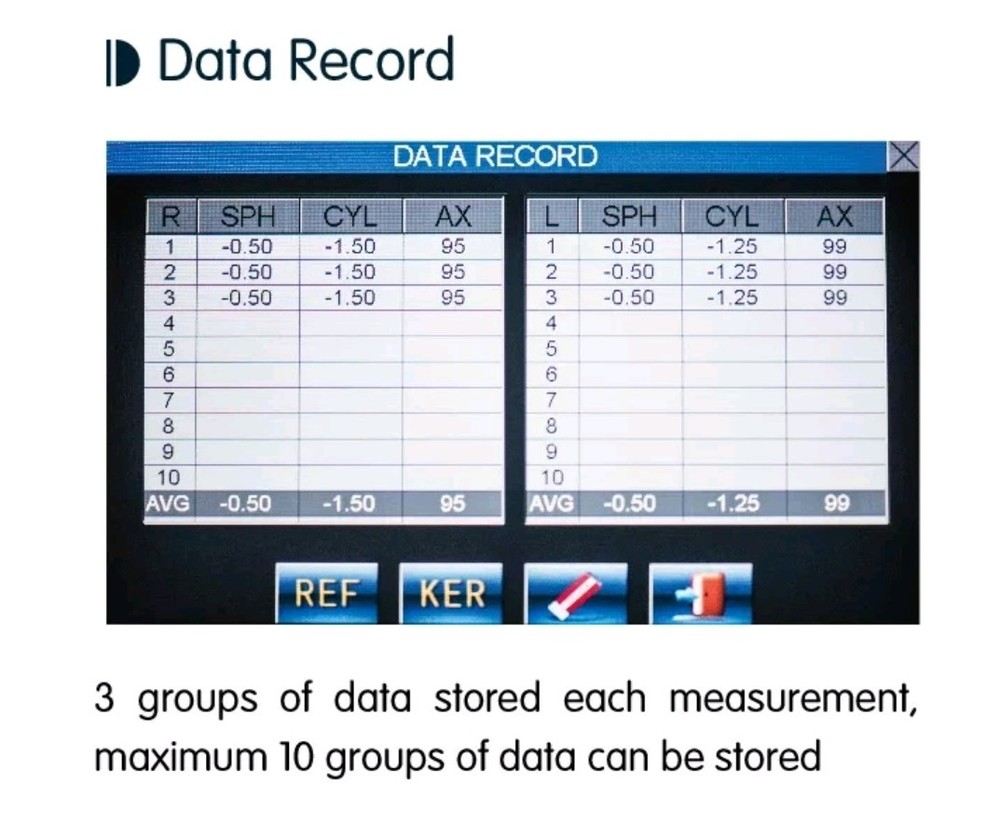 7" TFT Touch Screen Auto-Refractor Keratometer Ophthalmic Refractometer RFK-920