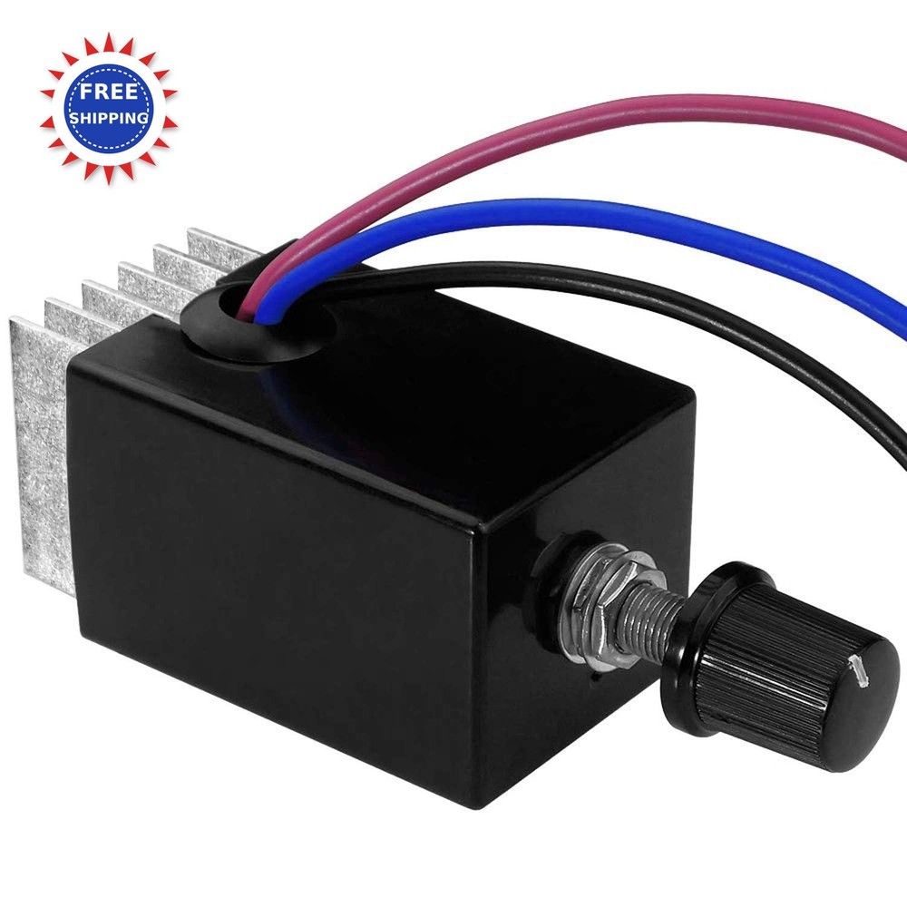 DC Motor Speed Controller 12V 24V 10A Electronic Stepless Regulator Universal