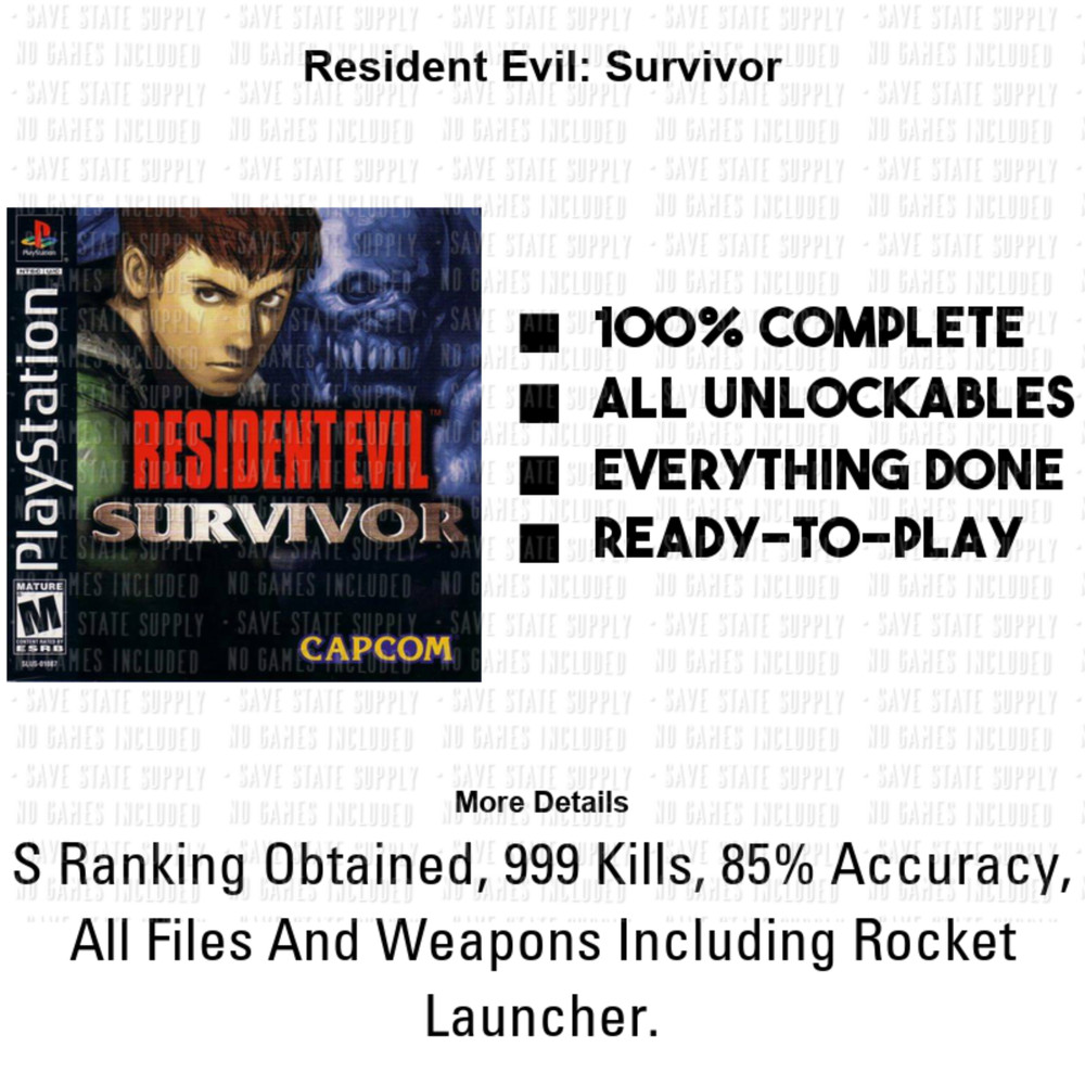 Resident Evil 2, 3, 4, 5, 6, OutBreak, Veronica PS2 PS3 Memory Card USB