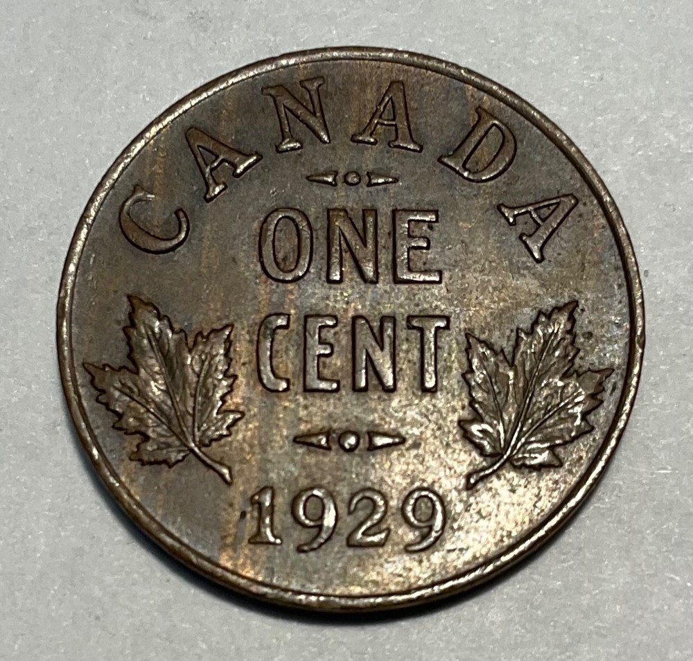 1929 CANADA  - SMALL  CENT - 1 cent -
