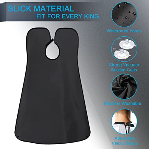 Beard Bib, Beard Catcher, Men's Non-Stick Material Beard Apron, for Black