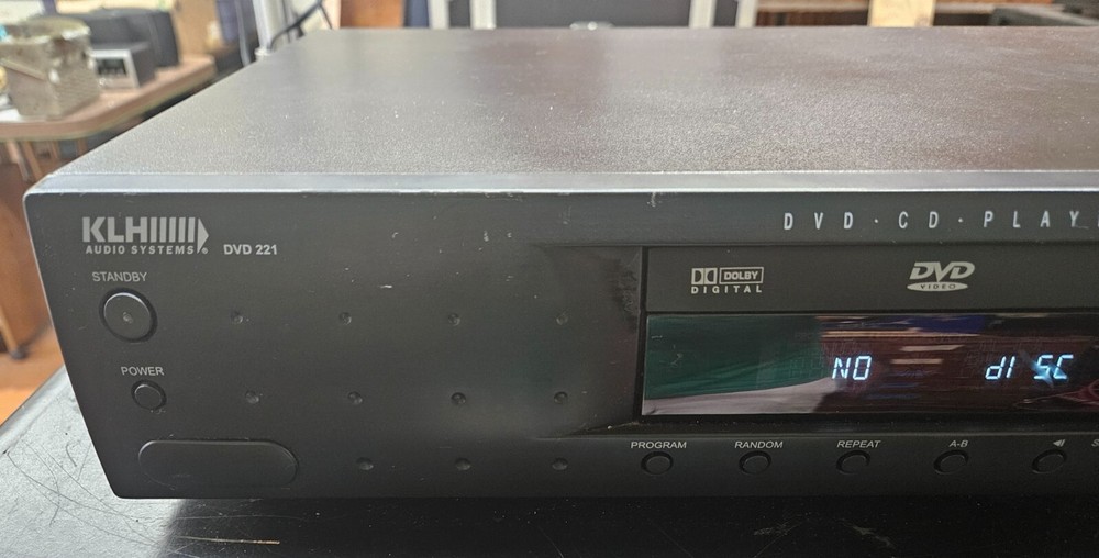 KLH DVD 221 DVD Player NO Remote WORKING