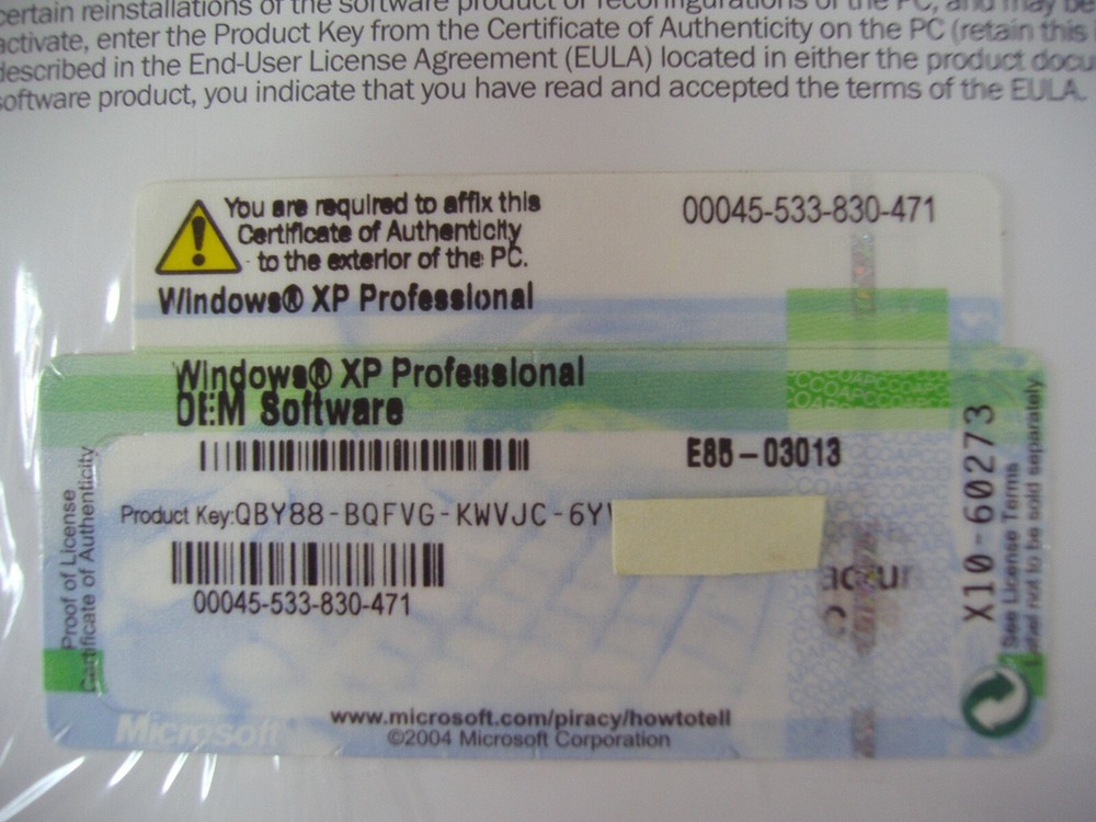 MICROSOFT WINDOWS XP PROFESSIONAL FULL OPERATING SYSTEM MS WIN PRO =NEW SEALED=