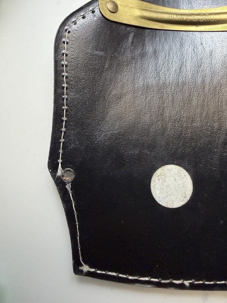 Leather Firefighter Helmet Shield SAFD - Firefighter.