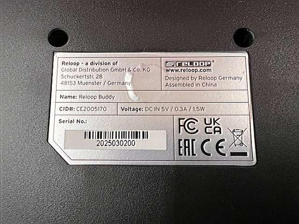 RELOOP BUDDY Compact 2-Deck DJ Controller w/ Box Accessories Tested JP MG01 8.0