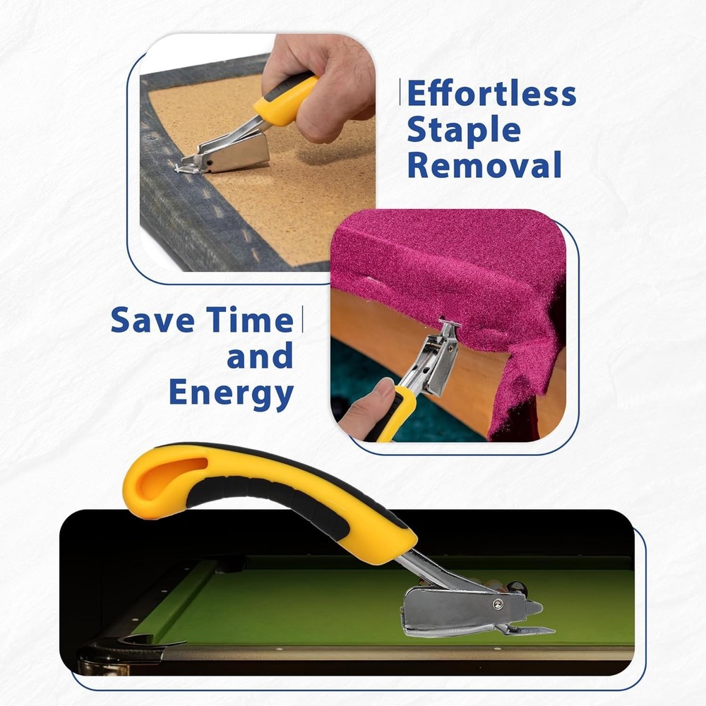 8FT Pool Table Felt Replacement Kit with 6 Cloth Strips & Staple Puller