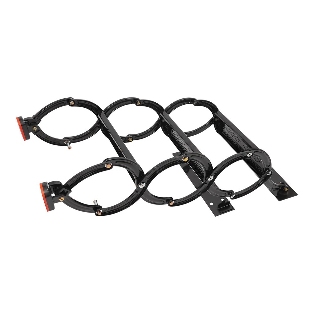 3 Steps Wall Mounted Attic Ladder, Pull Down Telescoping Step Ladder 300kg Load