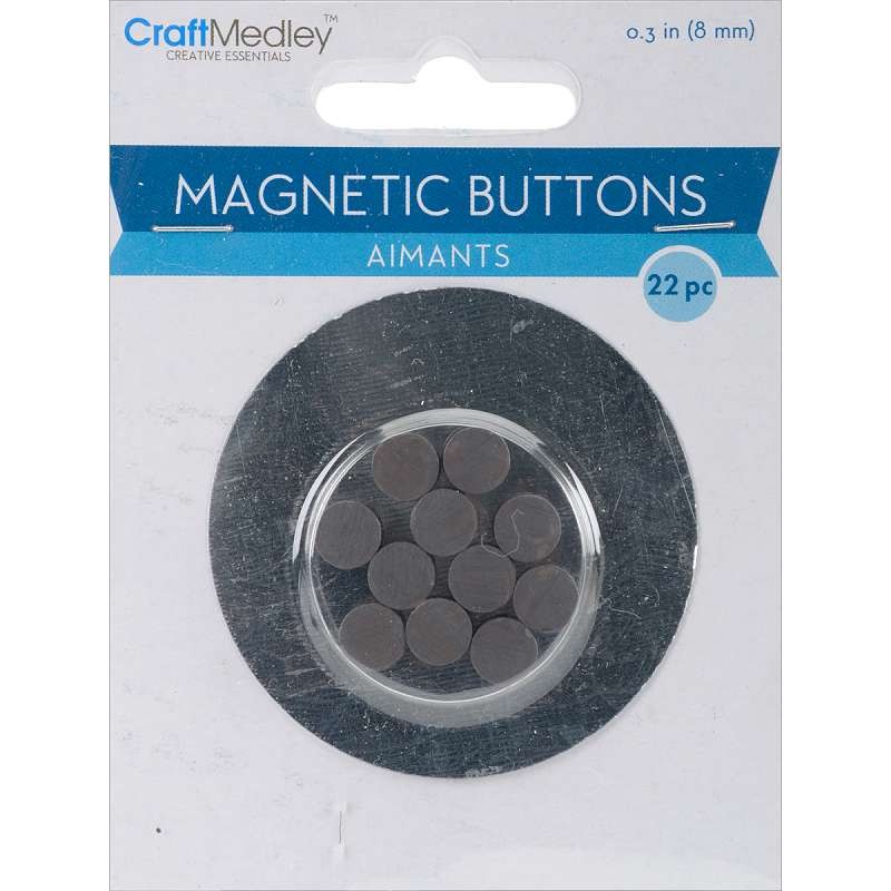 Magnetic Buttons 8mm 22/Pkg