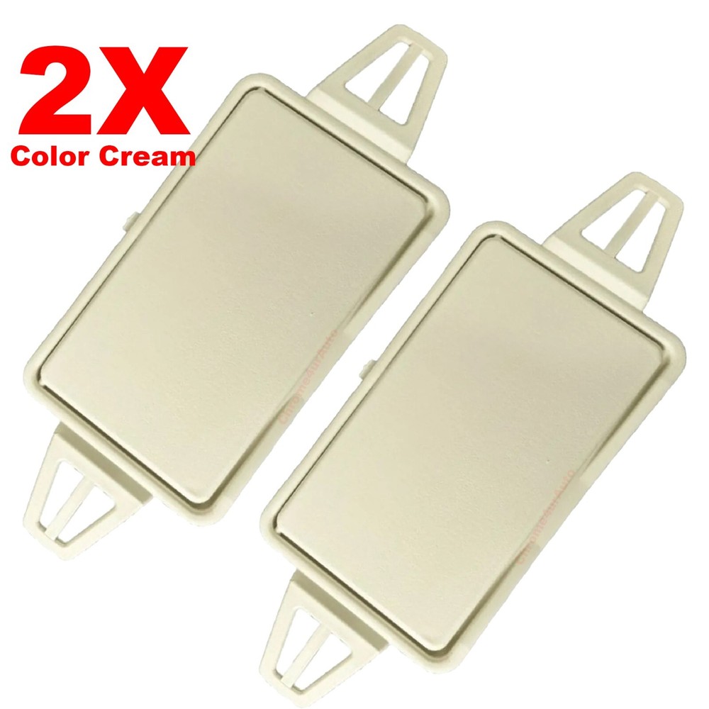 For W211 E-Class E320 E350 E500 E550 New Sun Visor Shade Mirror Cover Beige 2X
