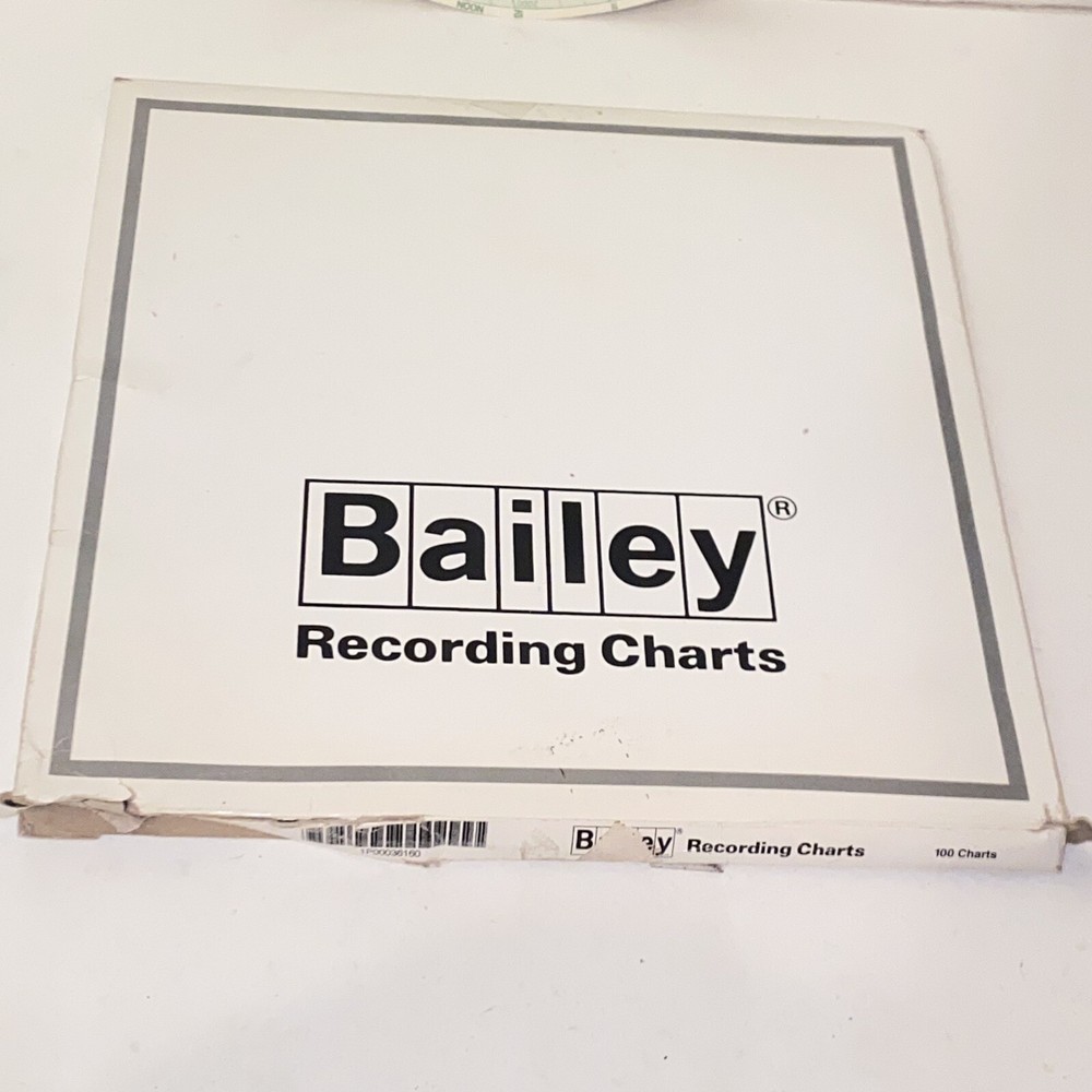 Bailey Graphic Controls Recorder Chart Circular Paper 100 Pack 11" #1000K2000